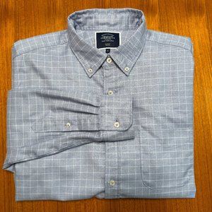 Men's Charles Tyrwhitt XL Slim Fit Non Iron Button Down Collared Dress Shirt EUC